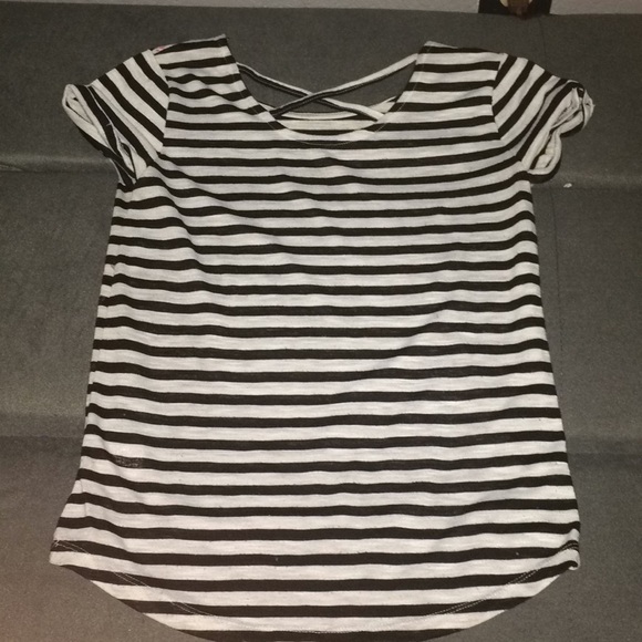 Girls Striped with Hearts Shirt - Picture 2 of 3